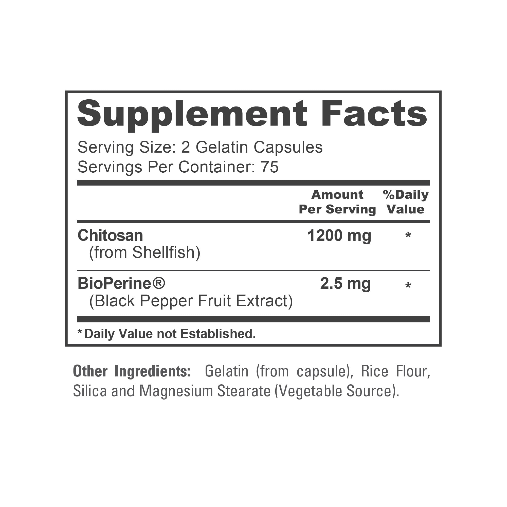 NusaPure Chitosan 1200mg, 150 Capsules - Non-GMO, Soy Free, Dietary Supplement for Unisex Adult Health & Wellness