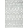 thumbnail image 2 of SAFAVIEH Berber Jilliean Geometric Shag Area Rug, Light Gray/Cream, 5'1" x 7'6", 2 of 12