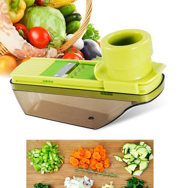 Veggie Lover's Compact Palm Sized Veggie Slicer And Mini Grater