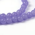 thumbnail image 2 of 1Strand Imitation Jade Glass Beads Strands Spray Painted Round Medium Slate Blue 6mm Hole: 1.3~1.6mm about 133pcs/strand 31.4 inch, 2 of 3