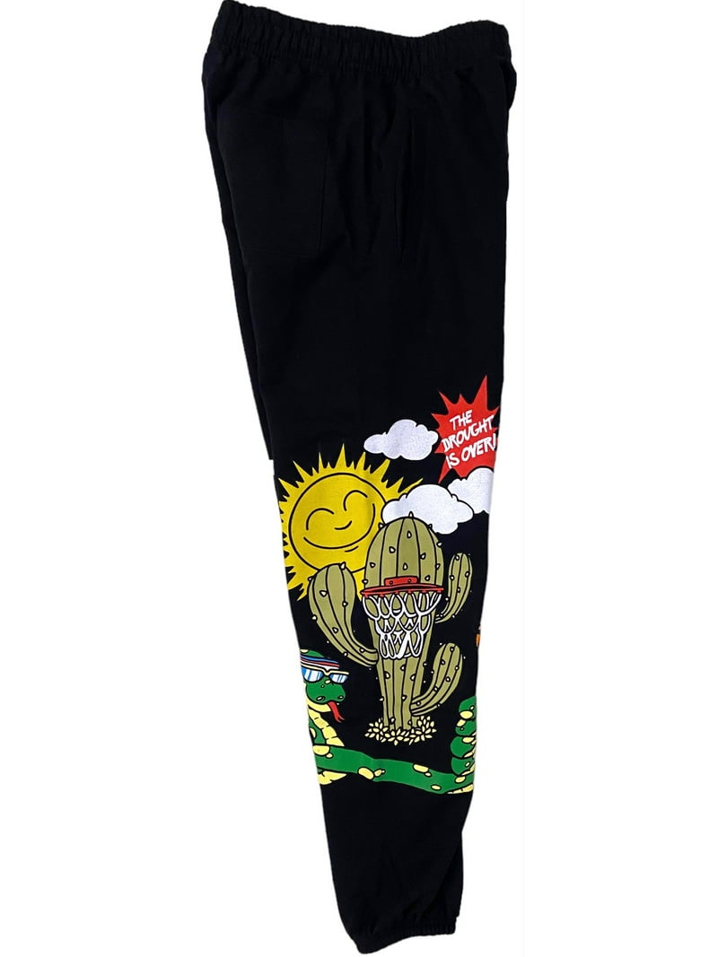 Chinatown Market Men's Desert Outdoor League Sweatpants in Black