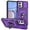Purple, variant on for Motorola Moto G 5G (2024) Case Heavy Duty Military Grade Protection,Camera Lens Slide Protection & 360°Rotate Magnetic Car Mount Holder Kickstand Rugged Shockproof Drop Hard Shell,Purple