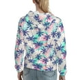 thumbnail image 7 of Wukai Palm Leaves Print Womens Hoodies Fleece Sweatshirts Long Sleeve Sweaters Pullover Fall Outfits Winter Clothes-Large, 7 of 7