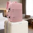 thumbnail image 5 of Travel Backpack, 45L Carry On with Laptop Compartment USB Port Waterproof(Pink-1,45x30x20cm), 5 of 5
