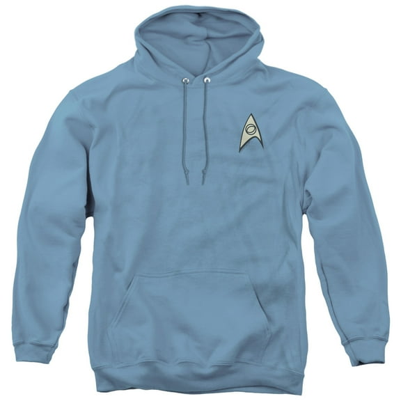 Star Trek Science Uniform Adult Pullover Hoodie Sweatshirt Carolina Blue