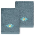 thumbnail image 2 of Linum Home Textiles 2-Pieces Tropical Fish Turkish Cotton Washcloths, 13" x 13", Blue, 2 of 3