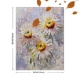 thumbnail image 3 of Daisy Floral Impasto Canvas Print Wall Art for Living Room Bedroom Dining Room Office Decor, 3 of 8