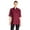 Burgundy, variant on Vtex 0494-1610 Uncommon Threads Womens Havana Chef Coat SS Mesh Black Trim, Navy - 6XL