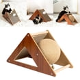 thumbnail image 5 of Cat Scratcher Toy, Natural Sisal Cat Scratching Ball, Interactive Solid Wood Pet Toy, 5 of 8