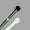 Black, variant on 7/16" Round Spring Tension Curtain Rod, White, 18-28"