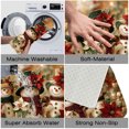 thumbnail image 4 of 1pc Christmas Snowmen Absorbent Non-Slip Bathroom Thickened Flannel Rug Decor,Soft,Quick Drying,Suitable For Indoor/outdoor Use,Bathrooms,Bedrooms,Kitchens,Terrace,Laundry Rooms,16"x24", 4 of 9