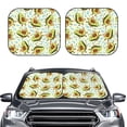 thumbnail image 2 of Honeii Avocado Doing Sport Print Foldable Car Sun Shade for Windshield, 2-Piece UV Protection Shade, Protects Car Interior, Ideal for Cars, Trucks, SUVs-Small, 2 of 6
