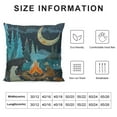 thumbnail image 5 of Nawypu Spring Throw Pillow Covers Bear Mountain Abstract Moon Tree Funny Design Star Dog Blue Washable Decorative Cozys Couch Bedroom Living Rooms Room Cushion Covers, 5 of 5