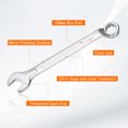 thumbnail image 4 of Uxcell 2pcs Combination Wrench Offset 11mm 75-Degree 12-Point Box End and 15° Angled Open End Metric CR-V Steel Nickel Plated Multi-function Spanners for Mechanics DIY Enthusiasts, 4 of 6