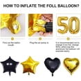 thumbnail image 7 of MMTX 50th Birthday Decorations, Black and Gold Balloons for Men and Women 50th Birthday with 50th Happy Birthday Banner, Confetti Balloons for 50th Birthday Decorations, 7 of 7