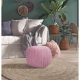 thumbnail image 4 of Posh Living Inaya Cotton Yarn Pouf Blush, 4 of 10