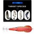 thumbnail image 2 of Cebo artificial portátil 9,5 cm 6 g Luya Bait 3D Fish Eyes Supplies (naranja rojo) Likrtyny Para estrenar, 2 of 3