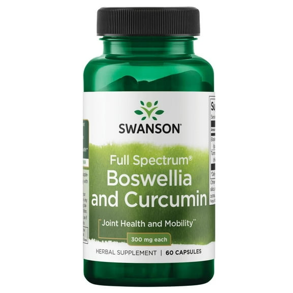 Swanson Full Spectrum Boswellia & Curcumin Natural - (60 Capsules)