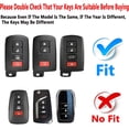 thumbnail image 2 of Key Fob Cover Compatible with Toyota Highlander Camry RAV4 Corolla Tocoma Tundra 4Runner Sequoia Keychain Case Holder Protector,Black, 2 of 7