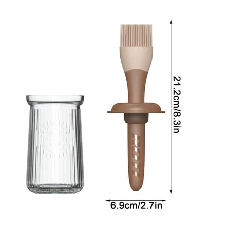 

Danieerclosy Shield Oil Brush High Temperature Food Grade Baking Silicone Brush Set Removable Barbecue Brush Oil Brush Dipping Brush