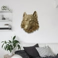 thumbnail image 6 of Esquirla Polyresin Animal Head Wall Statue Plaque Wall Mounted Decorative Wall Ornament Wall Figurine for Farmhouse Decor Multipurpose Wolf, 6 of 8