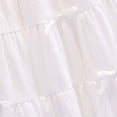 thumbnail image 5 of qelini Girls 2 Piece Outfit 8-16Years Mock Layer Short Sleeve Top with White Skirt Casual Summer for Teens Solid Color Summer Wear, 5 of 8