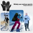 thumbnail image 3 of USB Heated Gloves Waterproof Touchscreen Winter Snowboard Gloves Hand Warmer Outdoor Fishing Skiing Motorcycle Bicycle Glove, 3 of 9