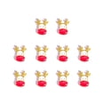 thumbnail image 5 of LNGOOR 10pcs Christmas Santa Snowman Alloy Rhinestone Nail Art Stickers Manicure Decor, 5 of 5