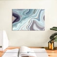 thumbnail image 3 of Elephant Stock White Gray Marble Abstract Wall Art - Horizontal Canvas Wall Art - Living Room Wall Decor - Abstract Canvas - Blue And Purple Decor - 12" x 8", 3 of 8