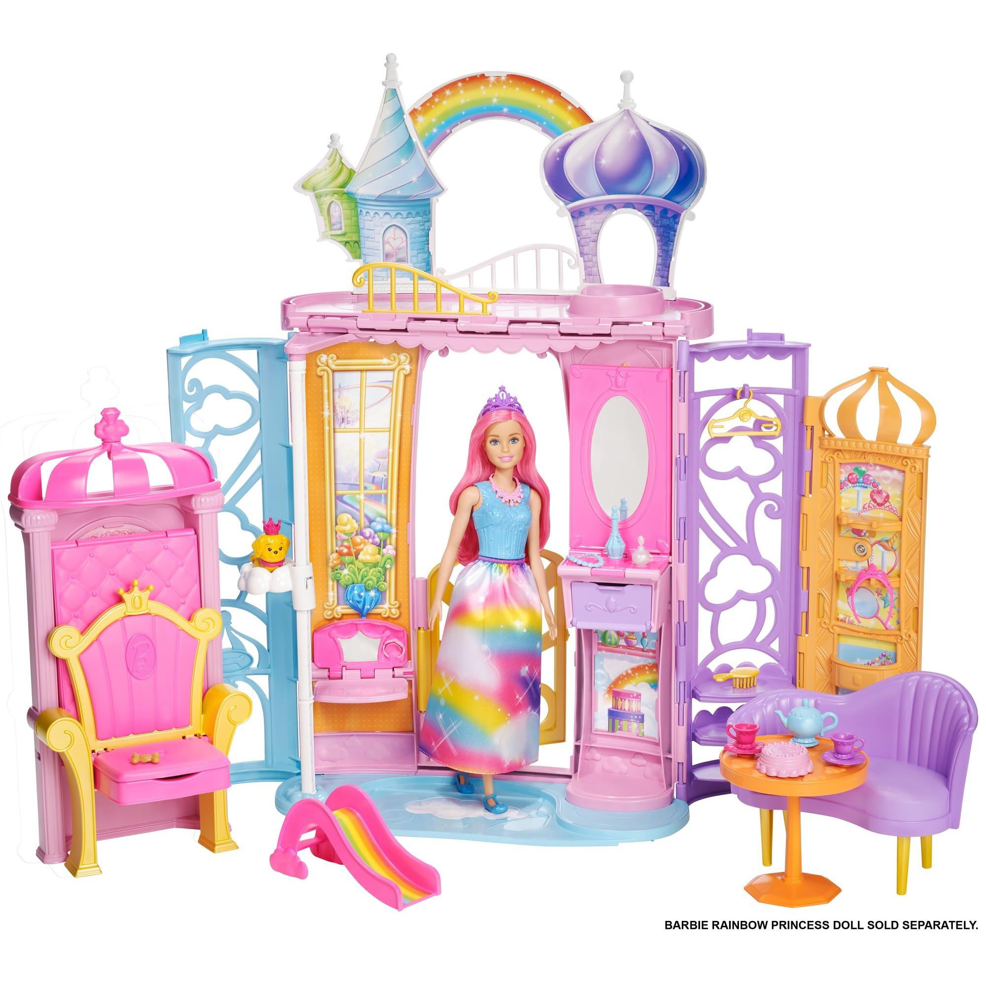 Barbie Castle Portable Playset with Transforming Features - Walmart.com