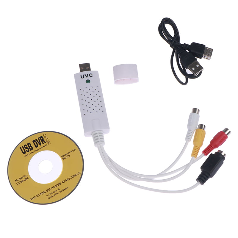 USB Video Audio Card Adapter RCA Analog S-Video AV Input Computer PC - Walmart.com