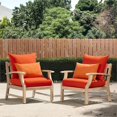 thumbnail image 2 of RST Brands Kooper 2 Piece Acacia Wood Outdoor Club Chairs - Tikka Orange, 2 of 7