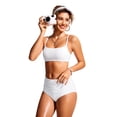 thumbnail image 3 of Top de Bikini CRZ YOGA Escote Redondo con Relleno Blanco XS, 3 of 5