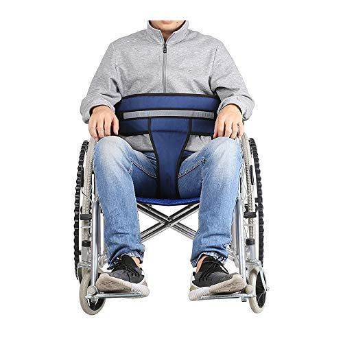 Ceinture de Sécurité pour Fauteuil Roulant, Système de Contention Médical Croisé Poitrine Harnais Réglable pour Soins aux Patients Sécurité des Personnes Âgées