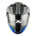 thumbnail image 6 of 1Storm New Motorcycle Modular Flip up Full Face Helmet Dual Visor: HJK910 DSPORT Race Blue, 6 of 9