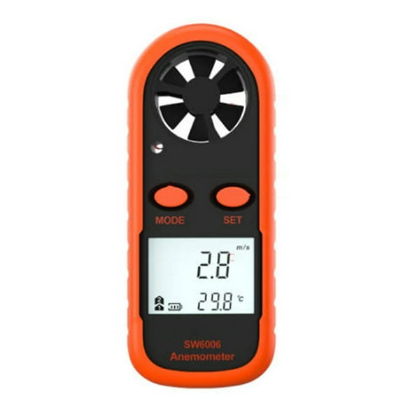 Anemometer Handheld, Light Weight Digital Wind Speed Meter Vane Anemometer Wind Power Temperature Humidity Measurement