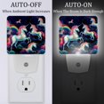 thumbnail image 2 of Rainbow Unicorns LED Square Night Light for Bedroom and Bathroom - Energy Efficient and Bluetooth Compatible - 200 Characters, 2 of 6