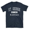 thumbnail image 1 of St. George Kansas Classic Established Men's Cotton T-Shirt, 1 of 1