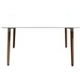 thumbnail image 3 of Best Master Mirage Table à Manger Moderne en Bois Massif, Blanc, 3 of 3