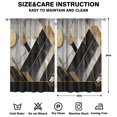 thumbnail image 2 of Marble Modern Geometric Flowers Abstract Curtains-blackout Curtains Bedroom Decor Living Room Darkening Grommet Window Drapes 2 Panels Set 52"x 84", 2 of 2