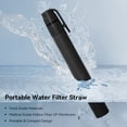 thumbnail image 2 of Graflsoa Ultralight Portable Water Filtration Straw for Camping, Hiking & Emergencies - Black, 1-Pack, 2 of 6