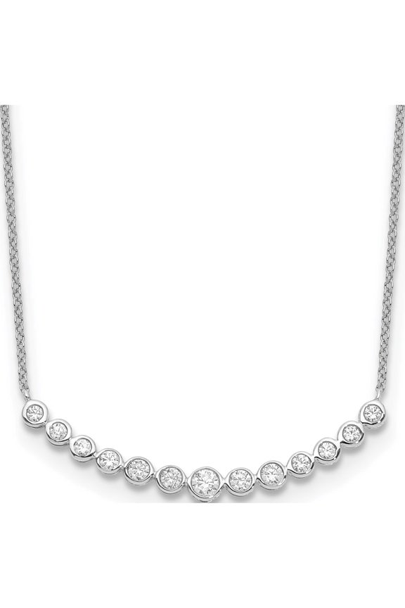 14kw Lab Grown DIa VS/SI Colorless Fashion Pendant Necklace