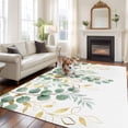 thumbnail image 2 of Sage Green Eucalyptus Leaves Area Rugs 5'x7', Small Throw Rugs for Laundry Room Playroom, Spring Summer Country Plants Indoor Outdoor Rug Non-Slip Low Pile Carpet Runner Reversible Floor Mats, 2 of 8