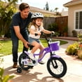 thumbnail image 4 of Costway Vélo pour Enfants de 14 Pouces avec Roues Stabilisatrices, Panier, Freins à Main et à Rétropédalage, Siège Ajustable, 4 of 9