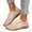 Pink, variant on YOUYEDIAN Sneakers for Women Versatile Round Toe Lace-up Fashion Strap Print Sneakers Casual Sport Outdoor Walking Shoes