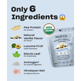 thumbnail image 3 of NUFYX® Heavenly Protein® Powder - Family Friendly Smoothie & Baking Mix - With 100% USA Grown Organic Peas - Clean - Vegan - Smooth Digestion, Creamy Vanilla 20 Scoops., 3 of 5