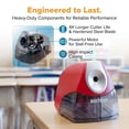 thumbnail image 6 of Bostitch Office Personal Electric Pencil Sharpener, Powerful Stall-Free Motor, High Capacity Shavings Tray, Red (EPS4-RED), 6 of 6