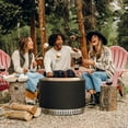 thumbnail image 6 of Muskoka 25" Black Steel/Stainless Steel Smokeless Wood Fire Pit with Lid, Poker & Protective Cover, 6 of 18
