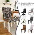 thumbnail image 6 of TSOVTHRID Deer Elk Camo Hunting Print Quilted Dining Room Chair Covers Adjustable Practical Chair Seat Covers Stretchy Comfy Water Resistant Seat Cushion Slipcovers, Set of 2, 6 of 7