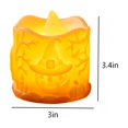 thumbnail image 3 of Fmbmuo Outdoor Halloween-Themed Flameless Led Candles , Thanksgiving Indoor Orange Warm Light Ornament , For Home Party Holiday Desktop Decor, 3 of 7